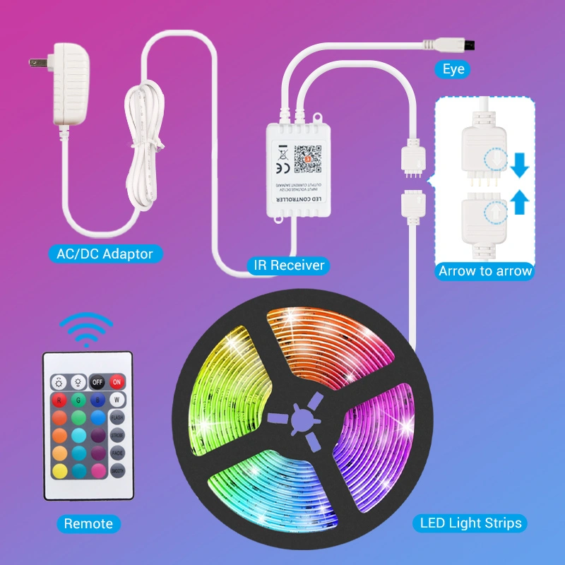 smart 5050 rgb led strip kit1