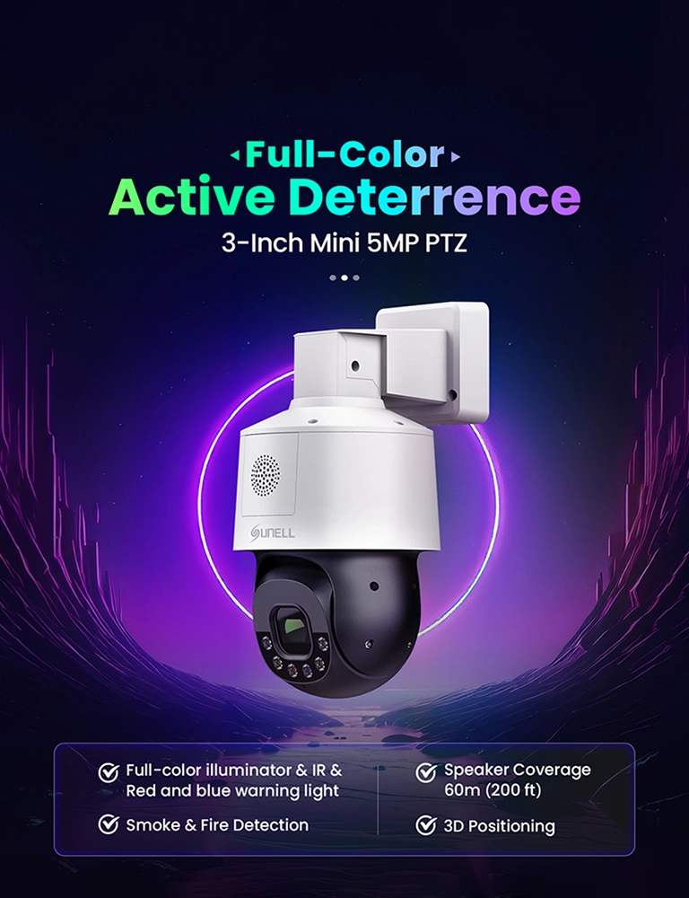 Smart Full Color Active Deterrence PTZ Camera 