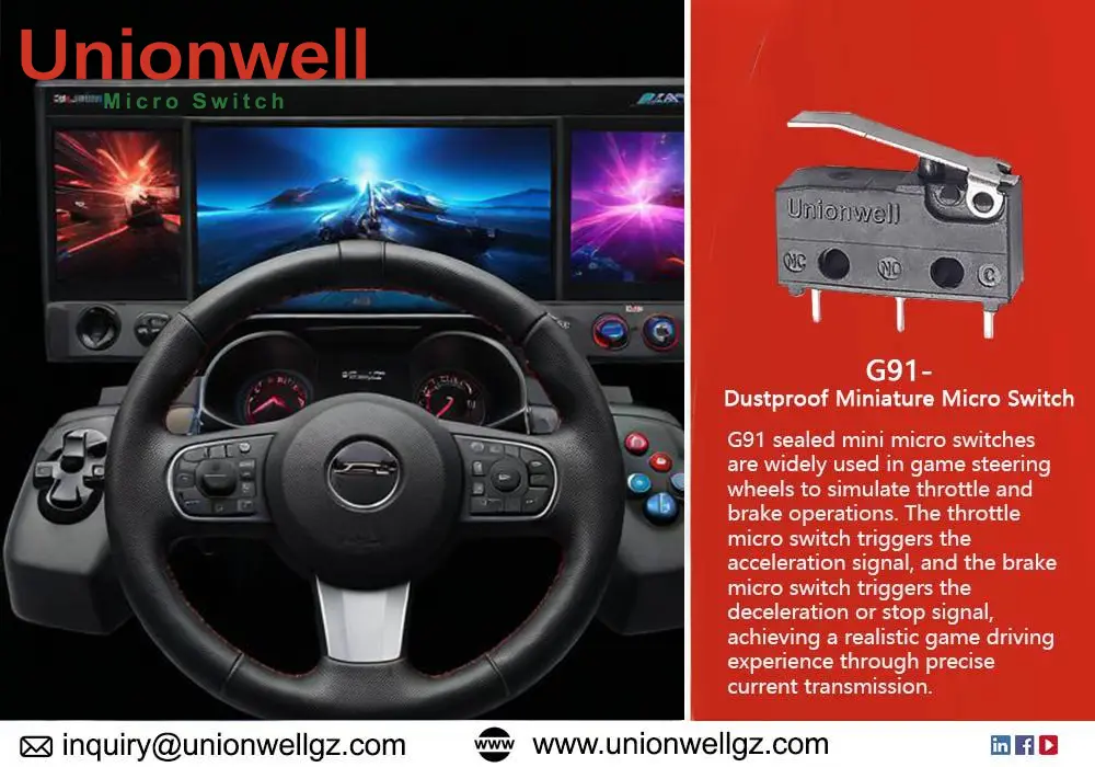 Empower Your Gaming Device Manufacturing with Unionwell's G91 Dustproof Miniature Micro Switch