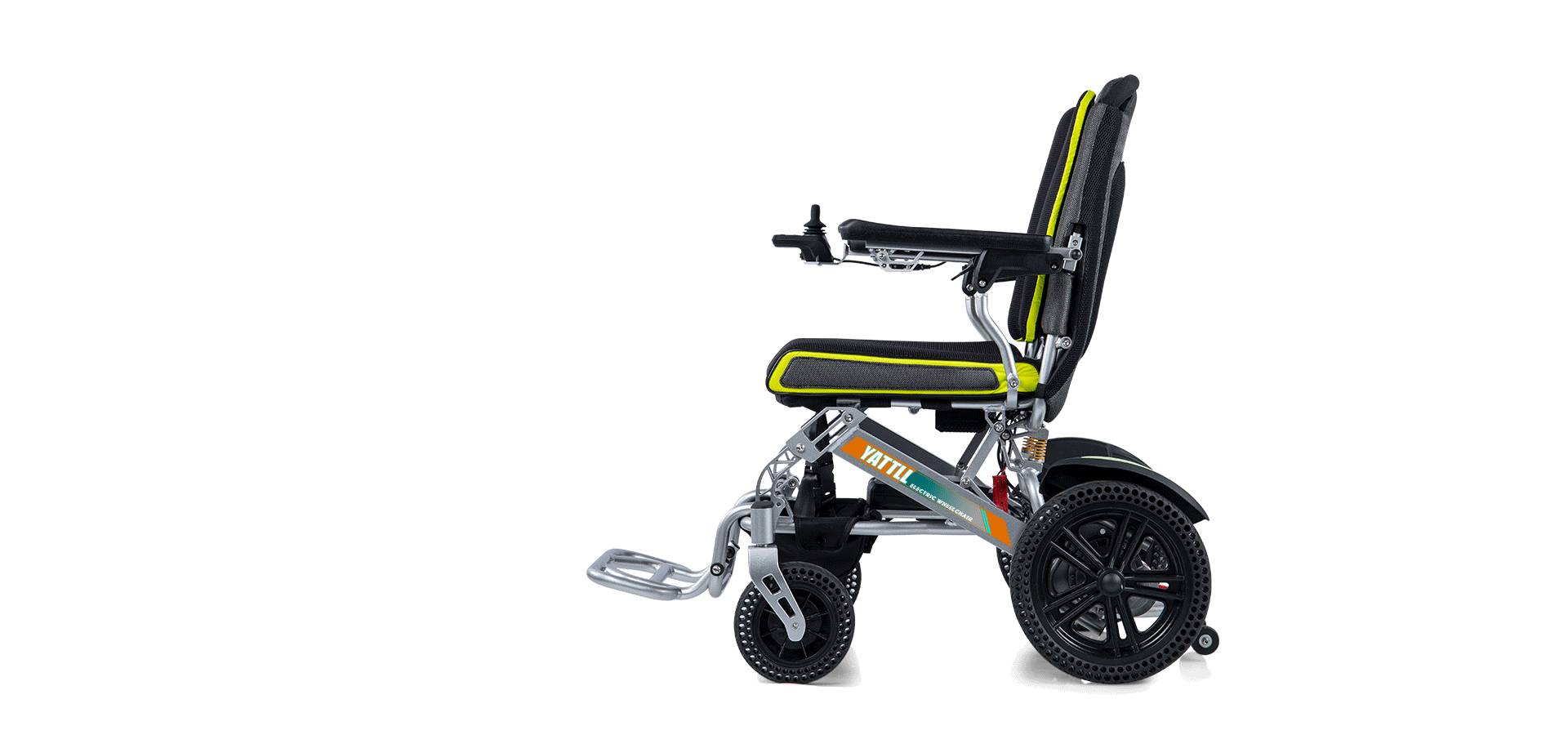 YATTLL Reinforced Lightweight Folding Electric Wheelchair YE100 Gif Display