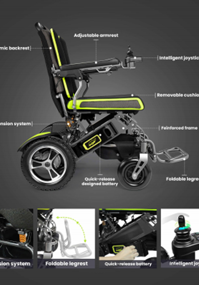 YE200 Travel Lightweight Power Wheelchair And Portable Electric Wheelchair Brochure