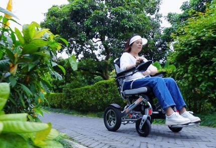 Enjoy a quiet weekend in a motorized wheelchair through the green jungle!