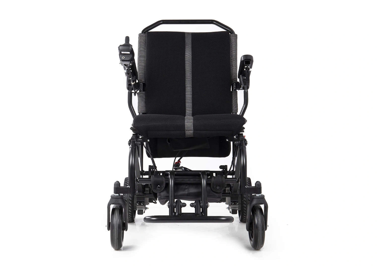 Ultra-Light Folding Electric Wheelchair  Equipped with Dual 180W Brushless Motors - Model YE145C-05.