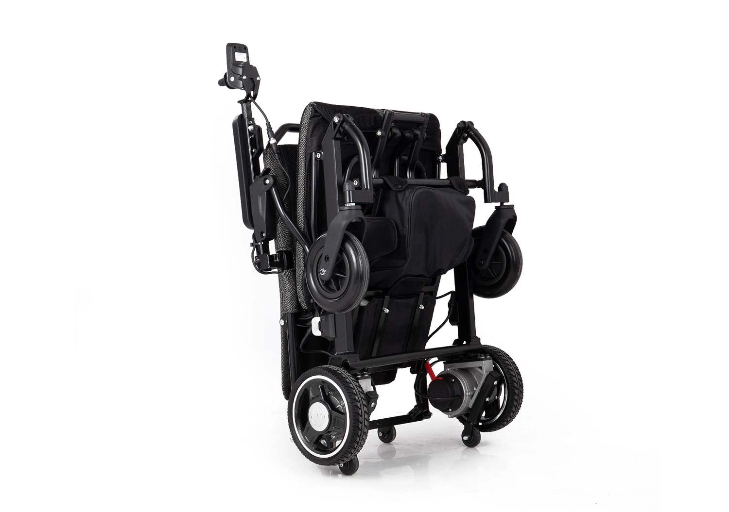 Ultra-Light Folding Electric Wheelchair  Equipped with Dual 180W Brushless Motors - Model YE145C-07.