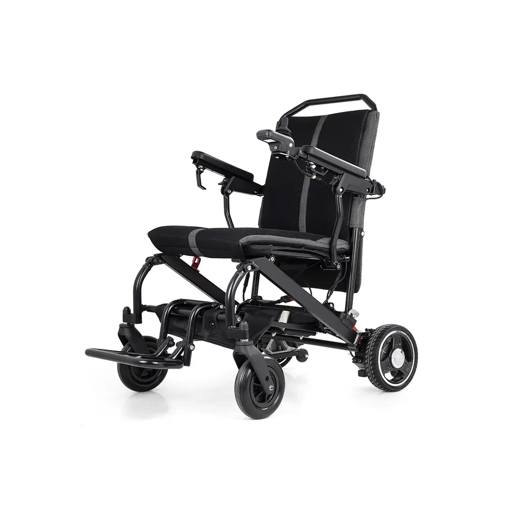 Ultra-Light Folding Electric Wheelchair | Equipped with Dual 180W Brushless Motors - Model YE145C